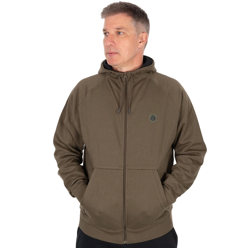 Fox Collection Zipped Hoody Green